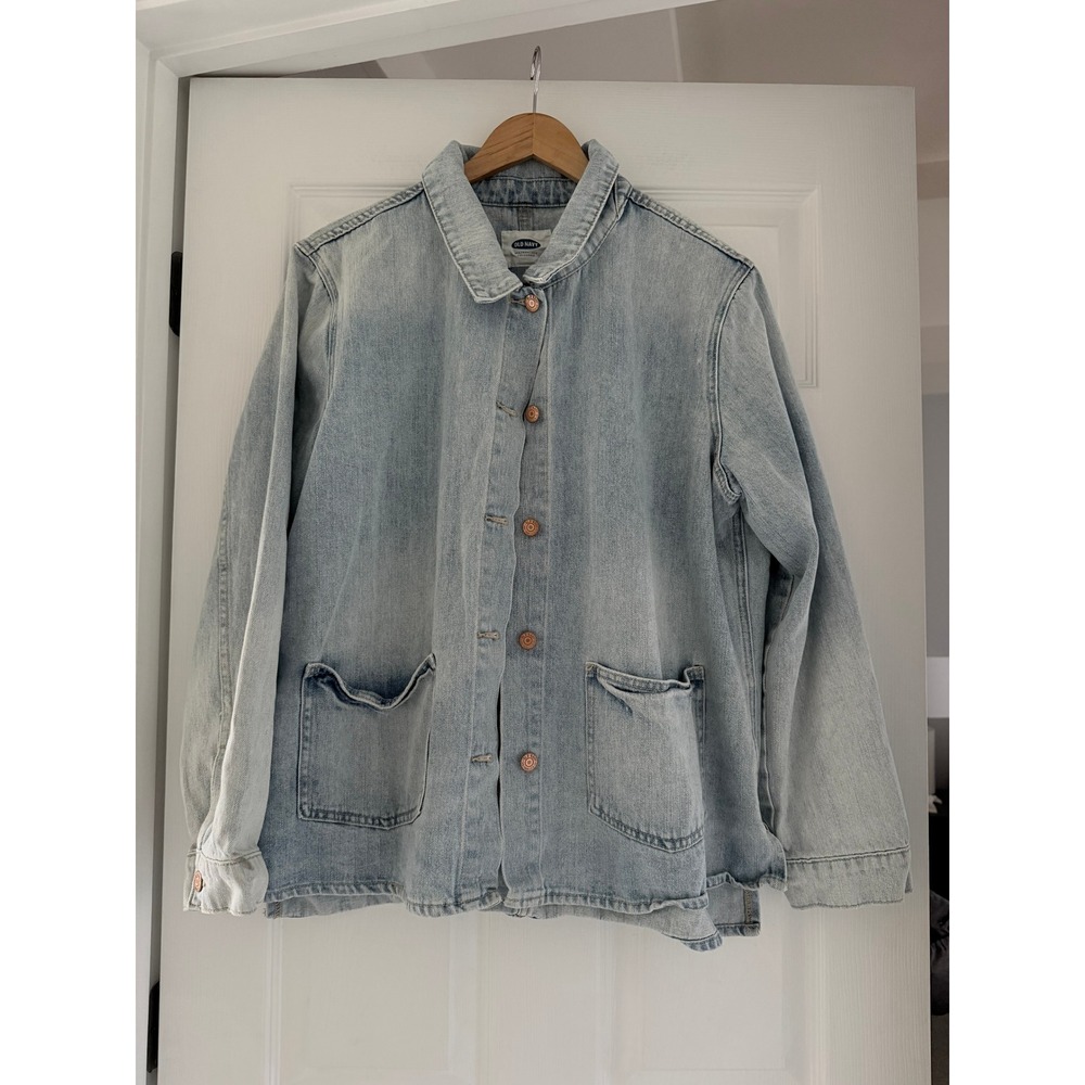 Old Navy Womens Denim Barn Jacket Farm Casual‎ Fall